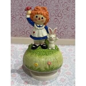 Vintage Raggedy‎ Ann Ceramic Music Box